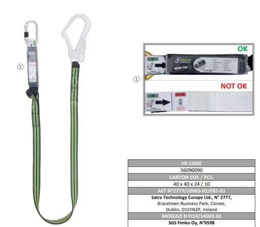 scaffolders harness lanyard