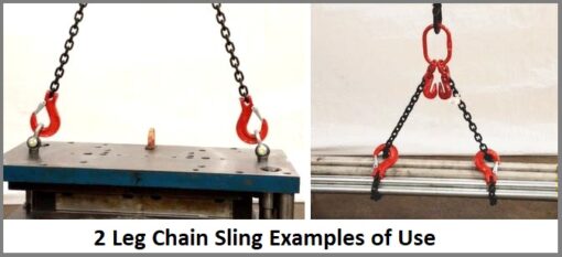 2 leg chain sling examples of use