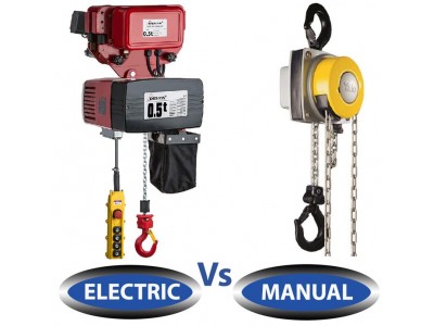 electric hoist or manual hoist
