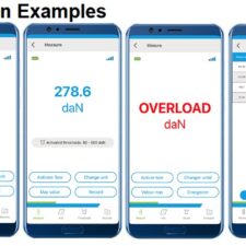 Dynafor Pro Load Cell Smartphone app screen examples