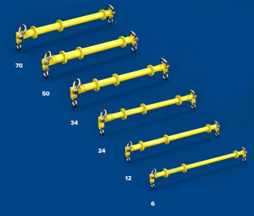 Modular Spreader Beam sizes