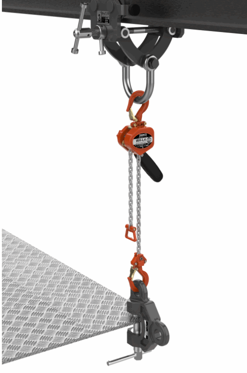L4 Compact Lever Pull Lift in use