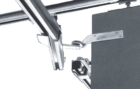 monorail swivel door sections