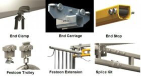 floor mounted light crane components