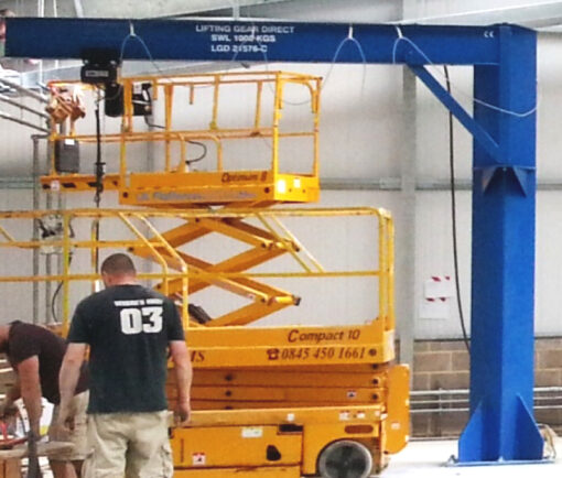 Jib crane installation