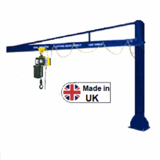 over braced jib crane made in uk