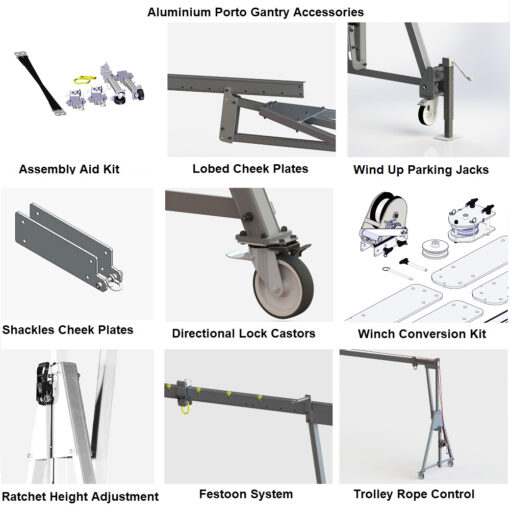 Aluminium Gantry options