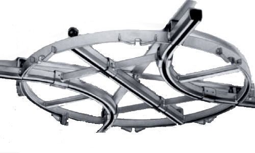 monorail light crane turn table