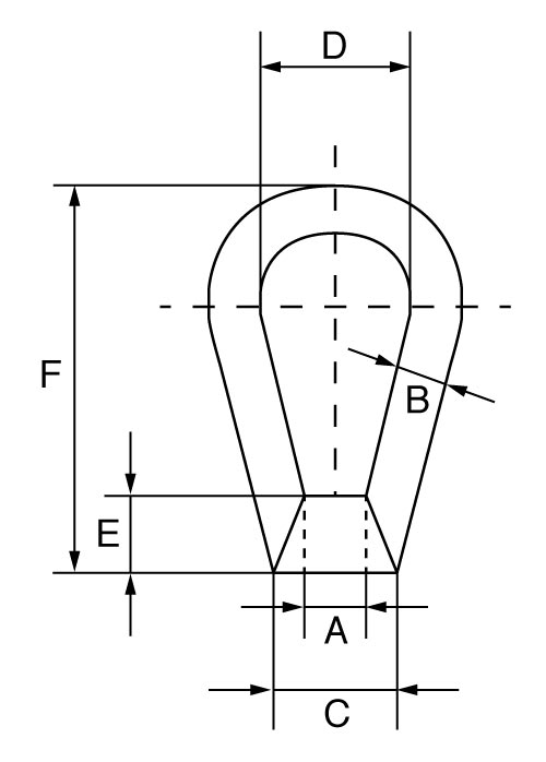 bow nut dimensions