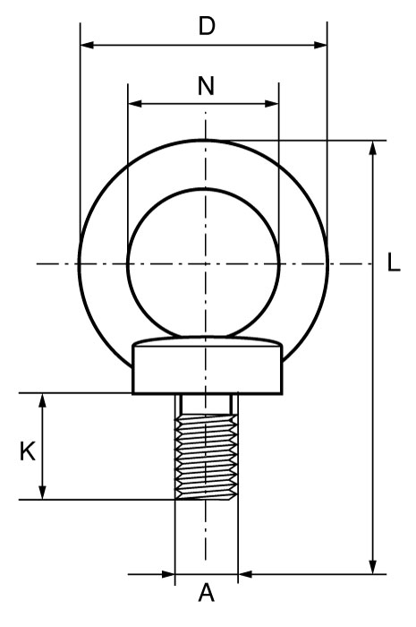 Cobra G8 eye bolt dimensions