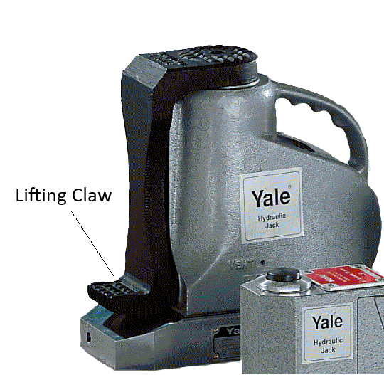 Hydraulic Aluminium Jack with lifting claw