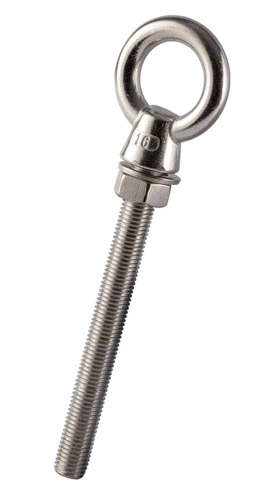 Stainless Steel Long Shank Eye Bolt – Untested